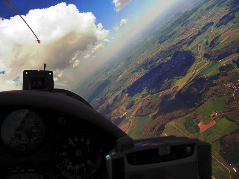 Bild Blick aus dem Cockpit